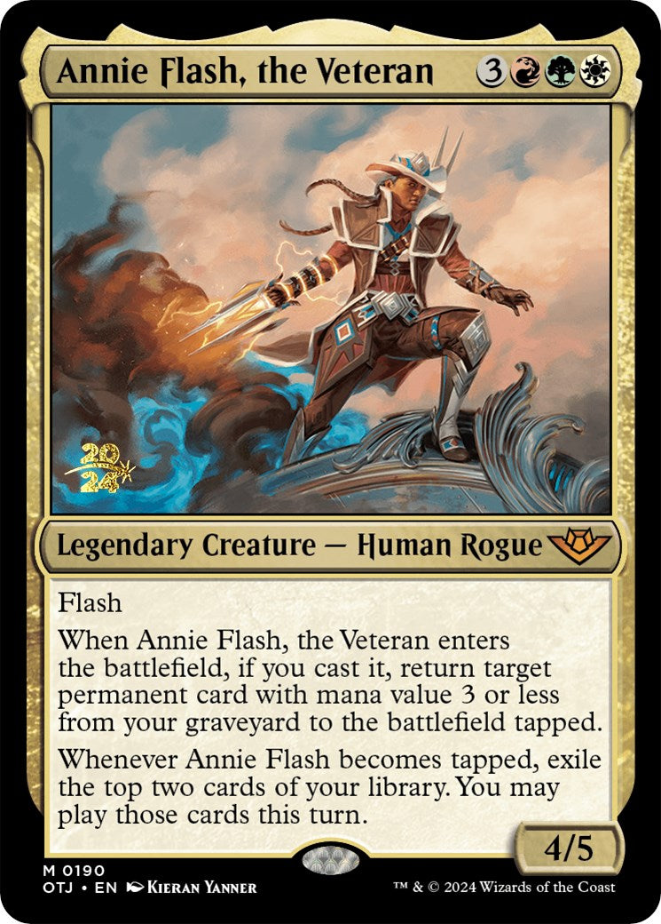 Annie Flash, the Veteran [Outlaws of Thunder Junction Prerelease Promos] | Gauntlet Hobbies - Angola