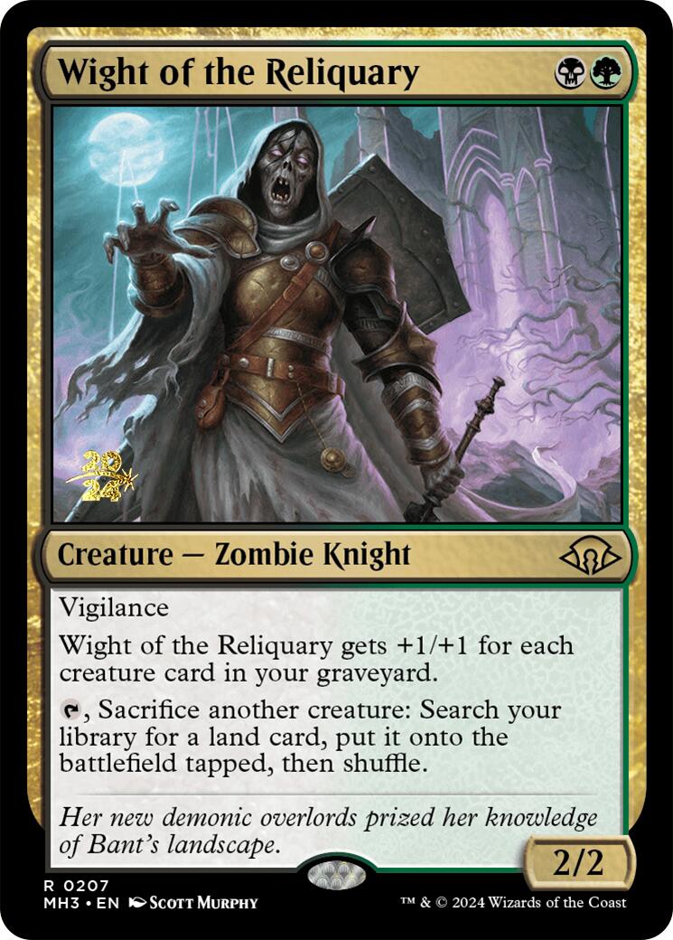 Wight of the Reliquary [Modern Horizons 3 Prerelease Promos] | Gauntlet Hobbies - Angola