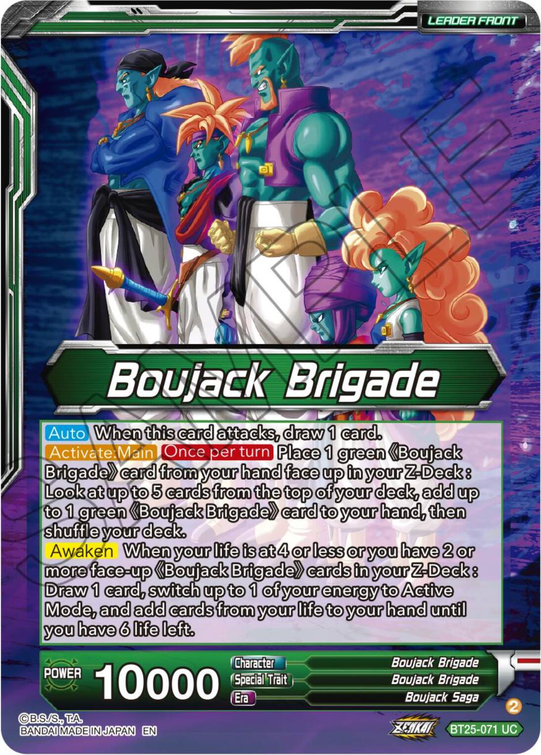 Boujack Brigade // Boujack, Crashing the Tournament (BT25-071) [Legend of the Dragon Balls] | Gauntlet Hobbies - Angola