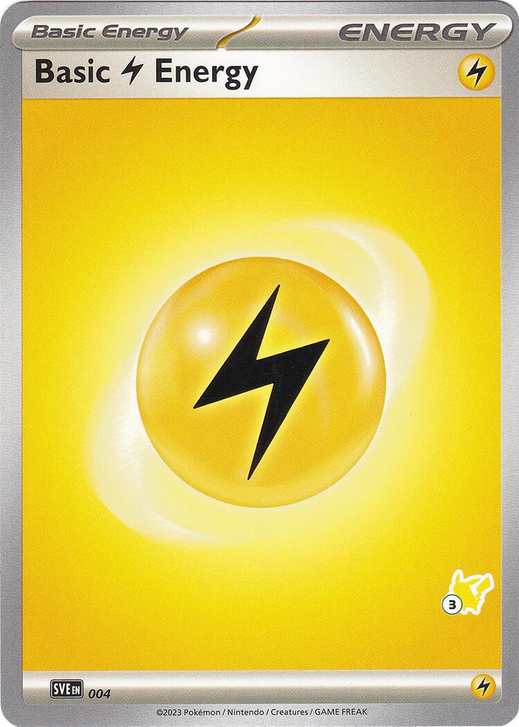 Basic Lightning Energy (004) (Pikachu Stamp #3) [Battle Academy 2024] | Gauntlet Hobbies - Angola