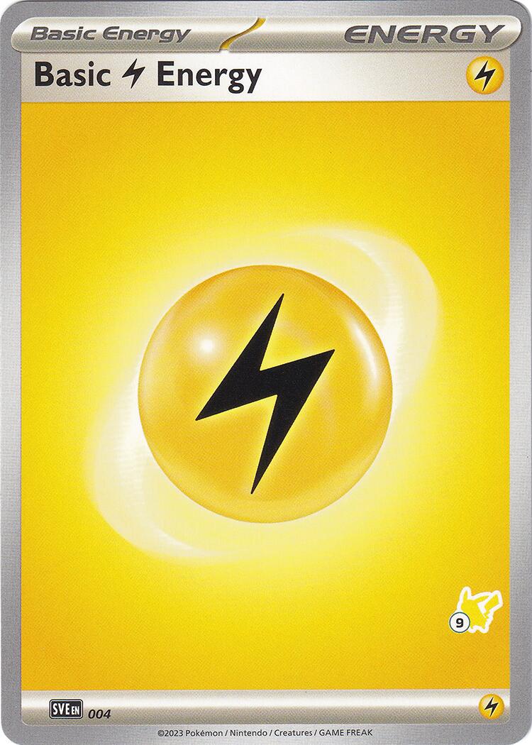 Basic Lightning Energy (004) (Pikachu Stamp #9) [Battle Academy 2024] | Gauntlet Hobbies - Angola