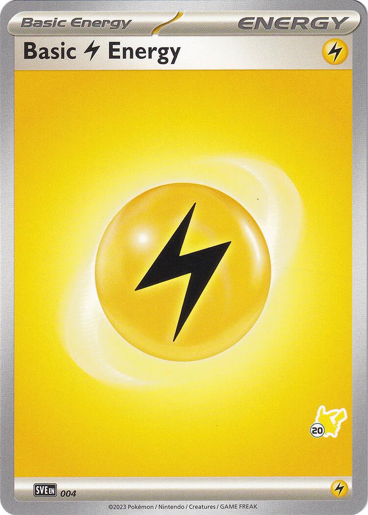Basic Lightning Energy (004) (Pikachu Stamp #20) [Battle Academy 2024] | Gauntlet Hobbies - Angola