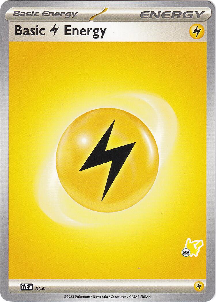 Basic Lightning Energy (004) (Pikachu Stamp #22) [Battle Academy 2024] | Gauntlet Hobbies - Angola