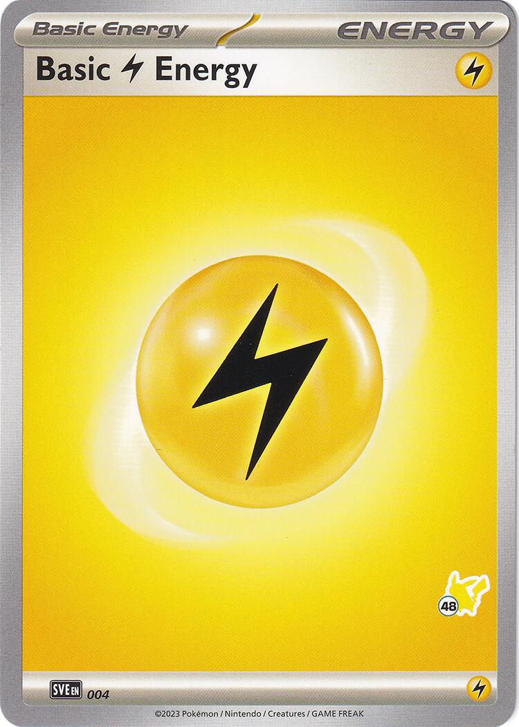 Basic Lightning Energy (004) (Pikachu Stamp #48) [Battle Academy 2024] | Gauntlet Hobbies - Angola