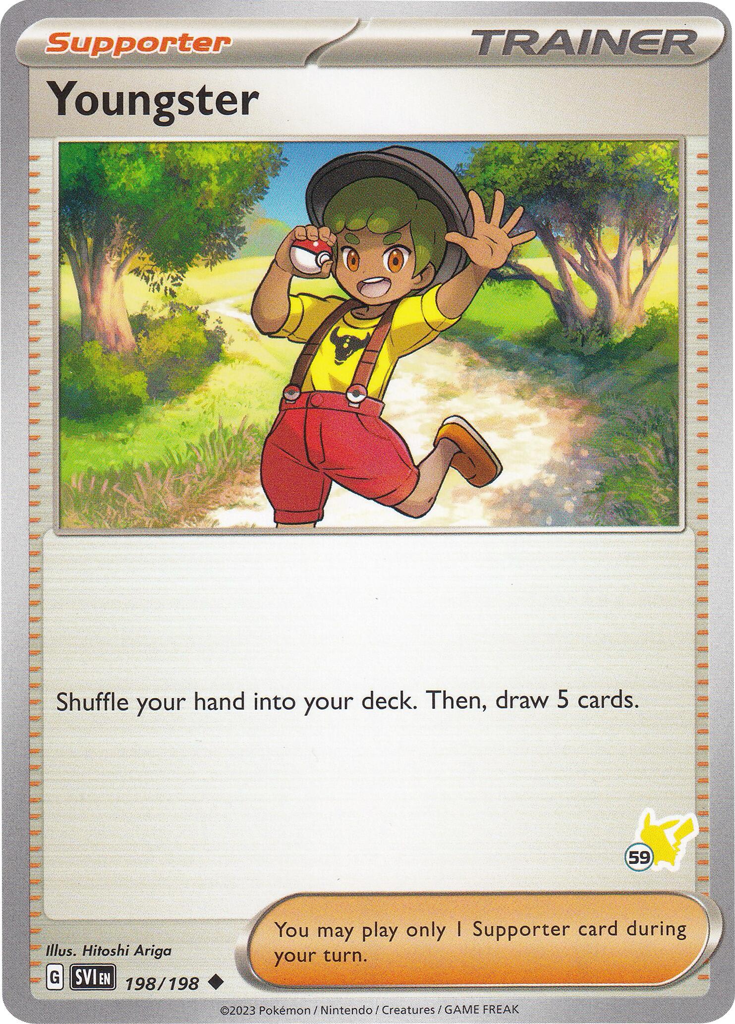Youngster (198/198) (Pikachu Stamp #59) [Battle Academy 2024] | Gauntlet Hobbies - Angola