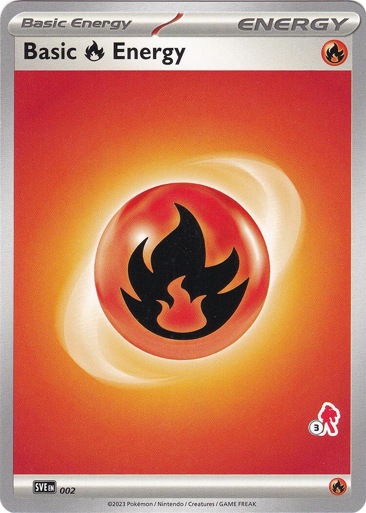 Basic Fire Energy (002) (Armarouge Stamp #3) [Battle Academy 2024] | Gauntlet Hobbies - Angola