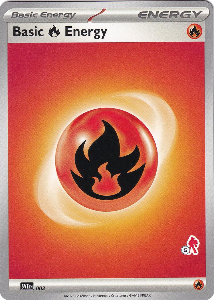 Basic Fire Energy (002) (Armarouge Stamp #5) [Battle Academy 2024] | Gauntlet Hobbies - Angola