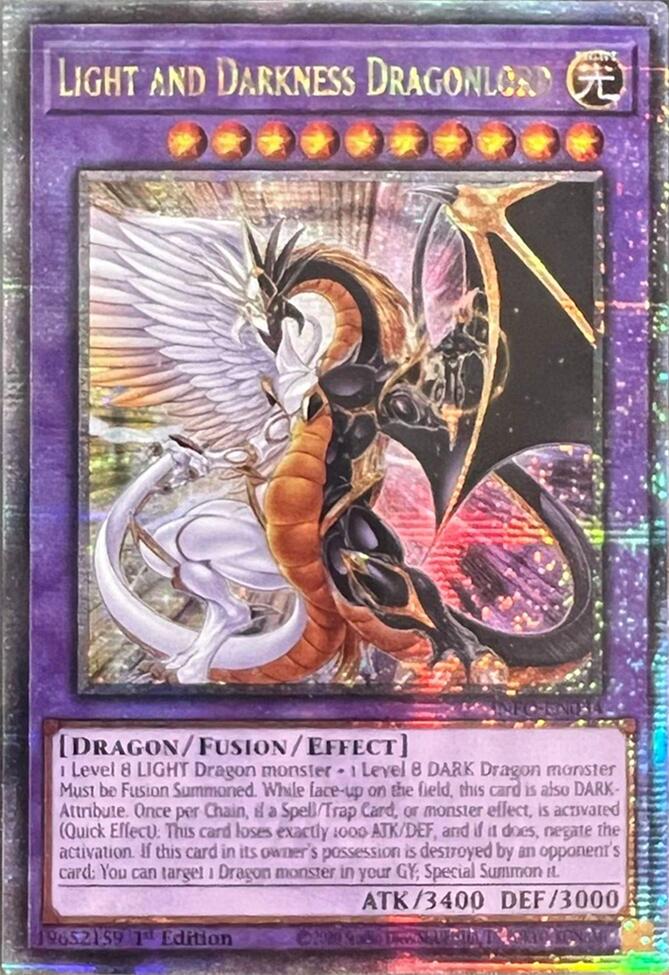 Light and Darkness Dragonlord (Quarter Century Secret Rare) [INFO-EN034] Quarter Century Secret Rare | Gauntlet Hobbies - Angola