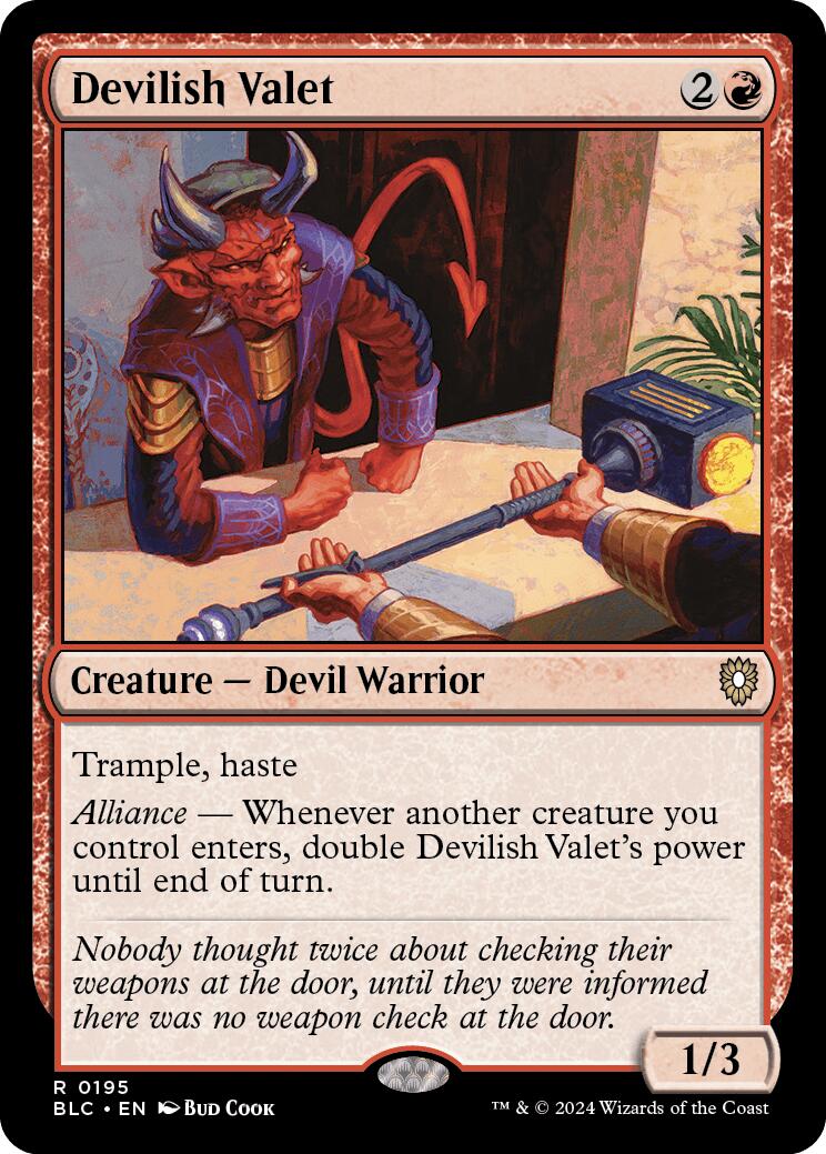Devilish Valet [Bloomburrow Commander] | Gauntlet Hobbies - Angola
