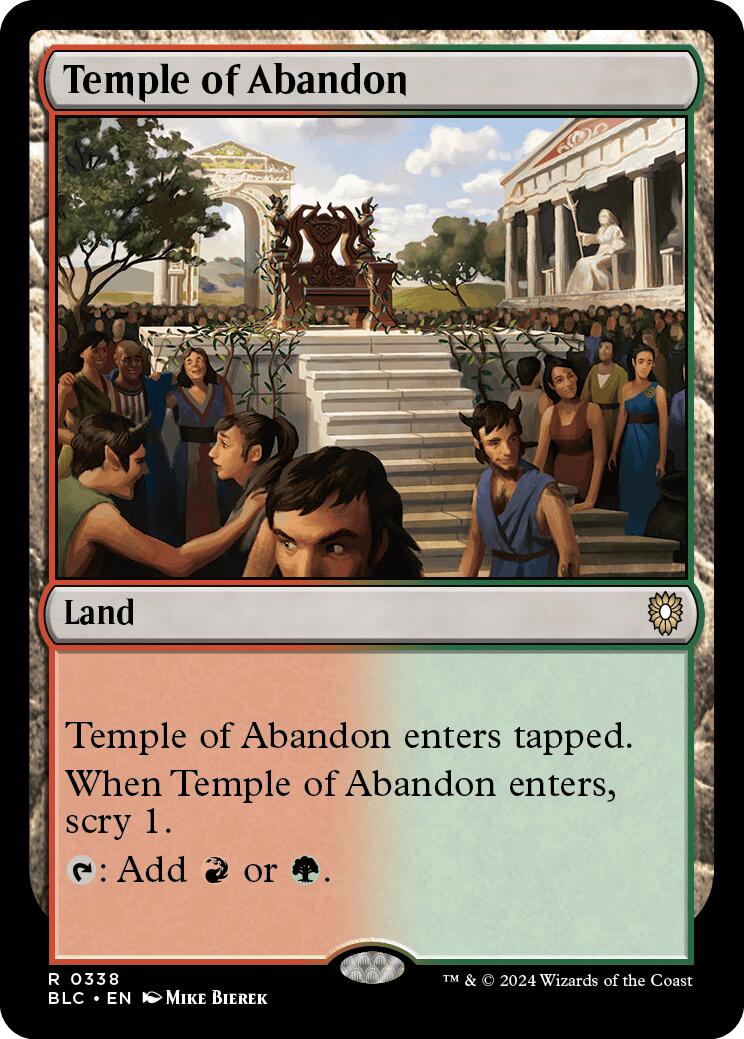 Temple of Abandon [Bloomburrow Commander] | Gauntlet Hobbies - Angola