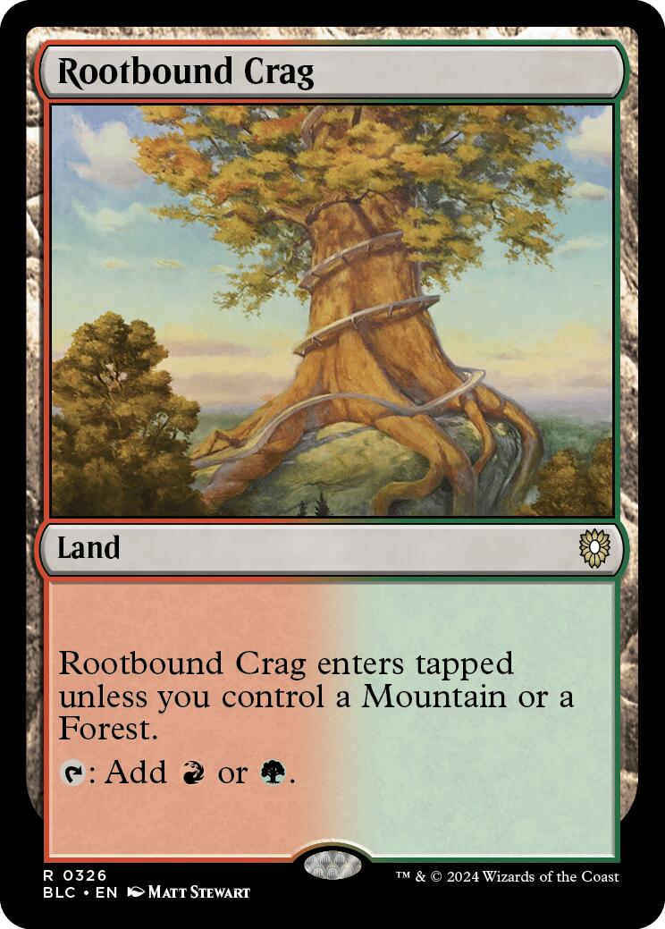 Rootbound Crag [Bloomburrow Commander] | Gauntlet Hobbies - Angola