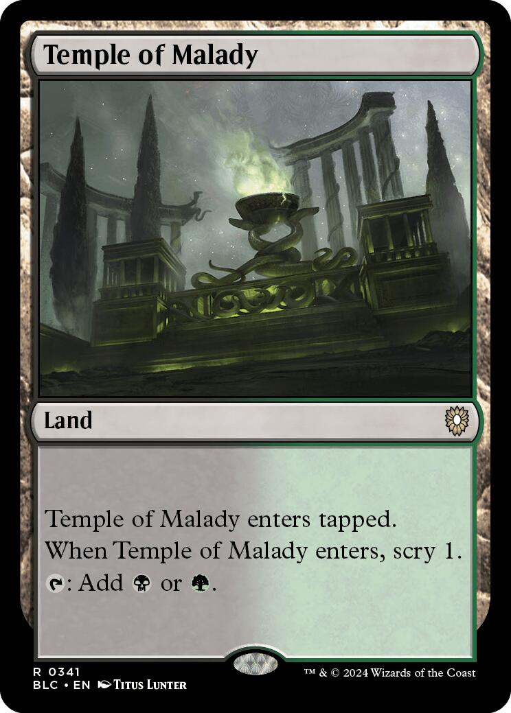 Temple of Malady [Bloomburrow Commander] | Gauntlet Hobbies - Angola