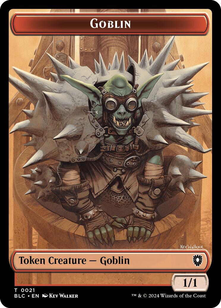 Goblin // Thopter Double-Sided Token [Bloomburrow Commander Tokens] | Gauntlet Hobbies - Angola