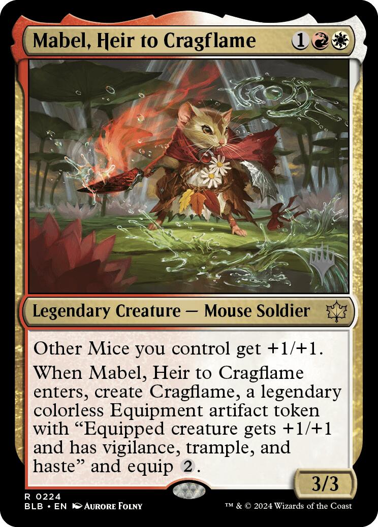 Mabel, Heir to Cragflame (Promo Pack) [Bloomburrow Promos] | Gauntlet Hobbies - Angola