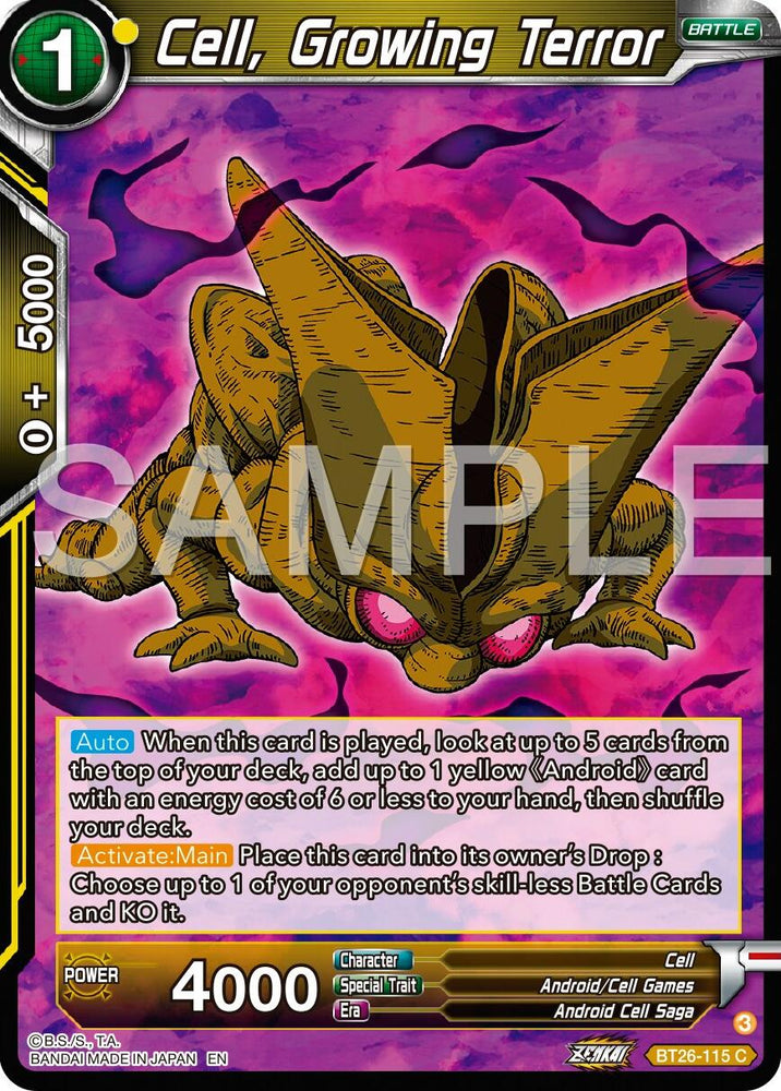 Cell, Growing Terror (BT26-115) [Ultimate Advent]