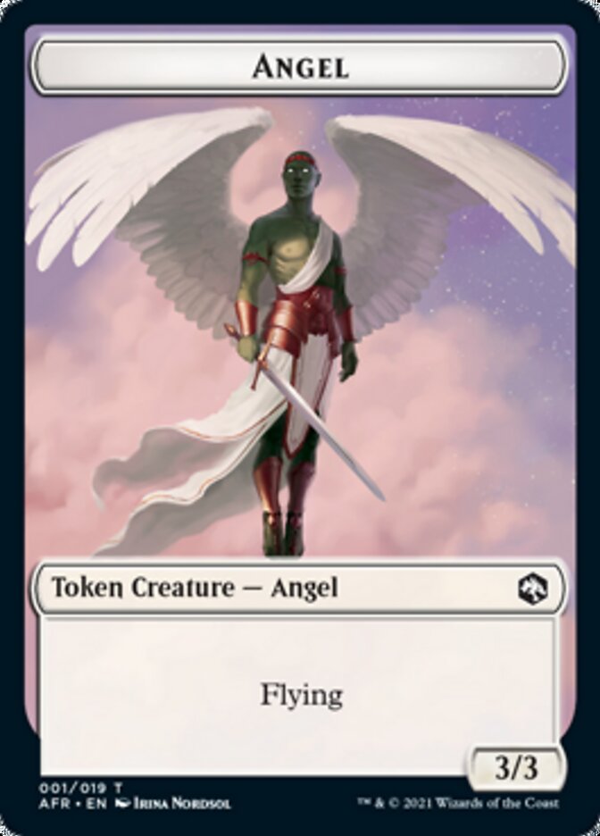 Wolf // Angel Double-Sided Token [Dungeons & Dragons: Adventures in the Forgotten Realms Tokens] | Gauntlet Hobbies - Angola