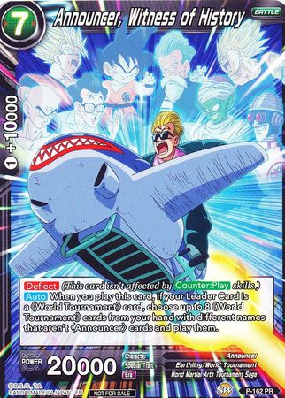 Announcer, Witness of History (Power Booster) (P-162) [Promotion Cards] | Gauntlet Hobbies - Angola