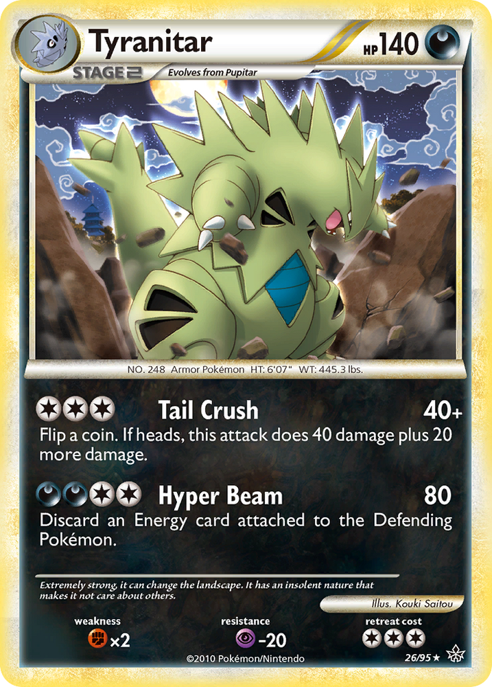 Tyranitar (26/95) [HeartGold & SoulSilver: Unleashed]