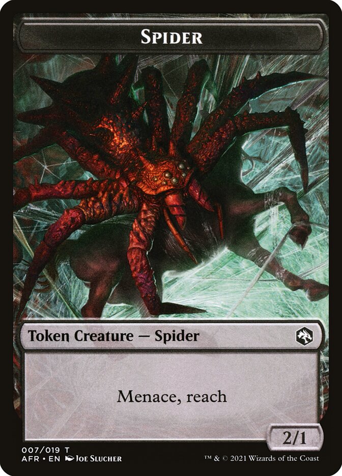 Spider // Zombie Double-Sided Token [Dungeons & Dragons: Adventures in the Forgotten Realms Tokens] | Gauntlet Hobbies - Angola