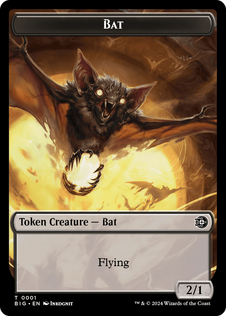 Bat Token [Outlaws of Thunder Junction: The Big Score Tokens] | Gauntlet Hobbies - Angola