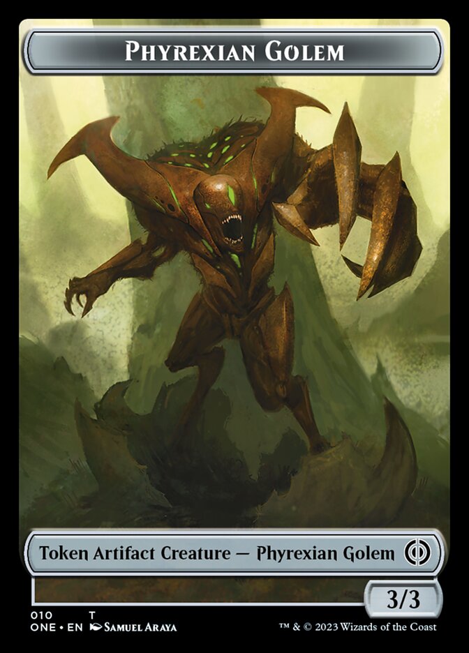 Phyrexian Golem Token [Phyrexia: All Will Be One Tokens] | Gauntlet Hobbies - Angola