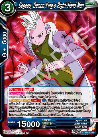 Degesu, Demon King's Right-Hand Man (BT28-052) [Prismatic Clash]