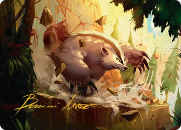 Badgermole Art Card (Gold-Stamped Signature) [Avatar: The Last Airbender Art Series]