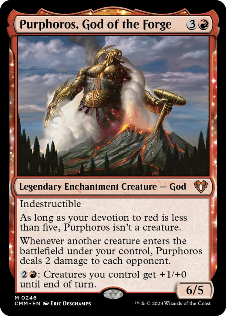 Purphoros, God of the Forge [Commander Masters] | Gauntlet Hobbies - Angola