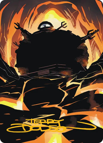 Technodrome Art Card (Gold-Stamped Signature) [Teenage Mutant Ninja Turtles Art Series]