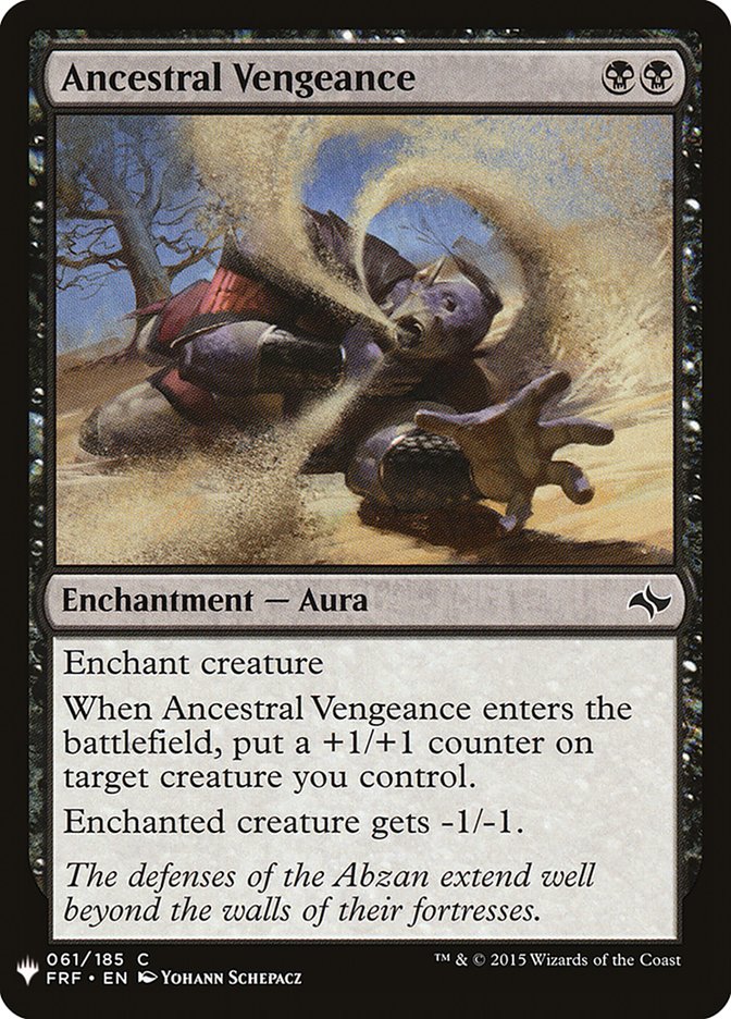Ancestral Vengeance [Mystery Booster] | Gauntlet Hobbies - Angola