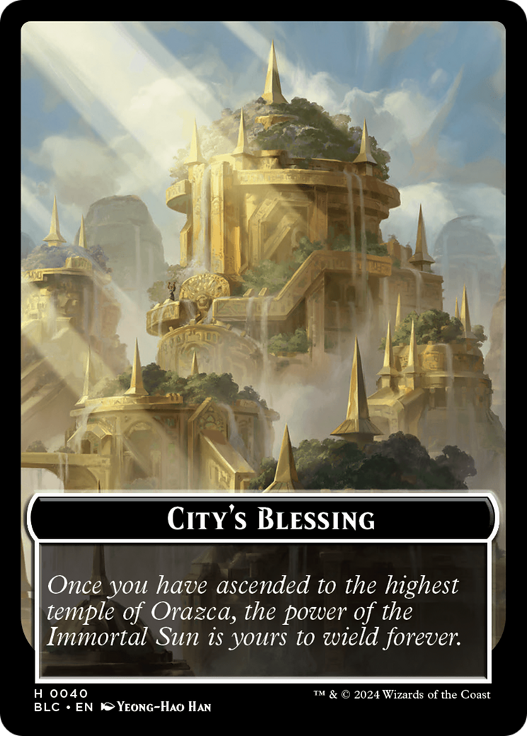 Hamster // City's Blessing Double-Sided Token [Bloomburrow Commander Tokens] | Gauntlet Hobbies - Angola