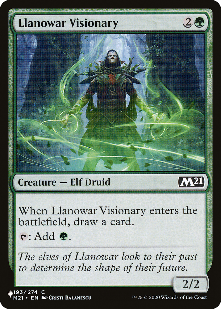 Llanowar Visionary [The List Reprints]