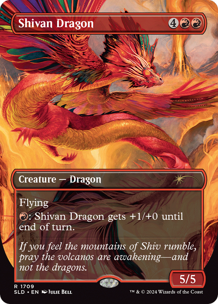 Shivan Dragon (Rainbow Foil) [Secret Lair Drop Series] | Gauntlet Hobbies - Angola