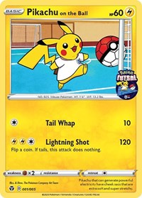 Pikachu on the Ball (001/005) [Miscellaneous Cards] | Gauntlet Hobbies - Angola