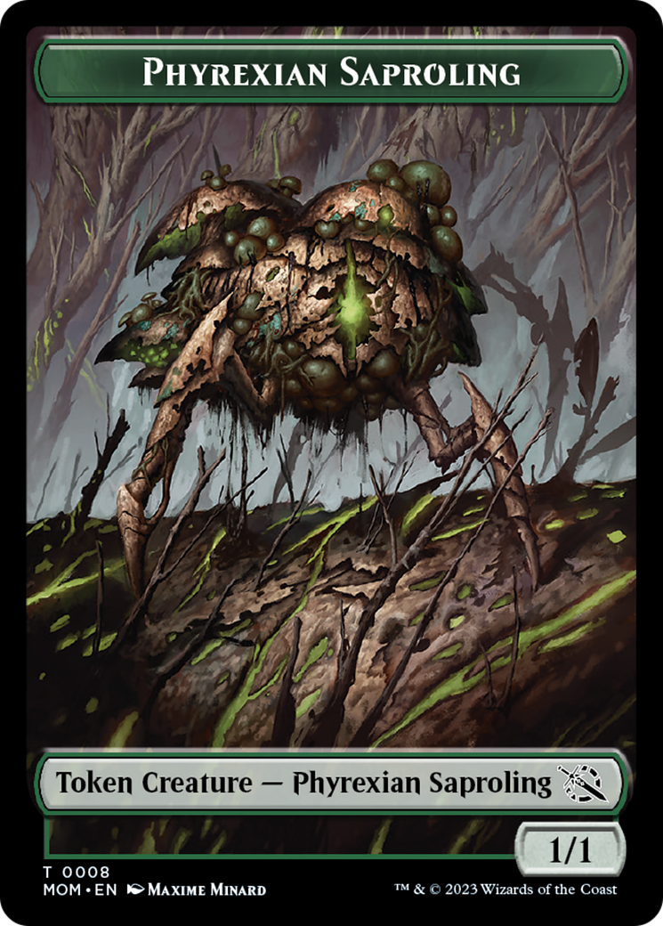 Elemental (9) // Phyrexian Saproling Double-Sided Token [March of the Machine Tokens] | Gauntlet Hobbies - Angola