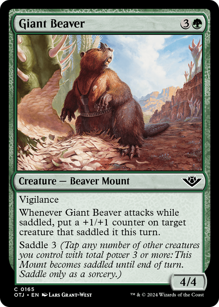 Giant Beaver [Outlaws of Thunder Junction] | Gauntlet Hobbies - Angola