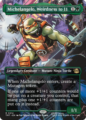 Michelangelo, Weirdness to 11 (Borderless) [Teenage Mutant Ninja Turtles]