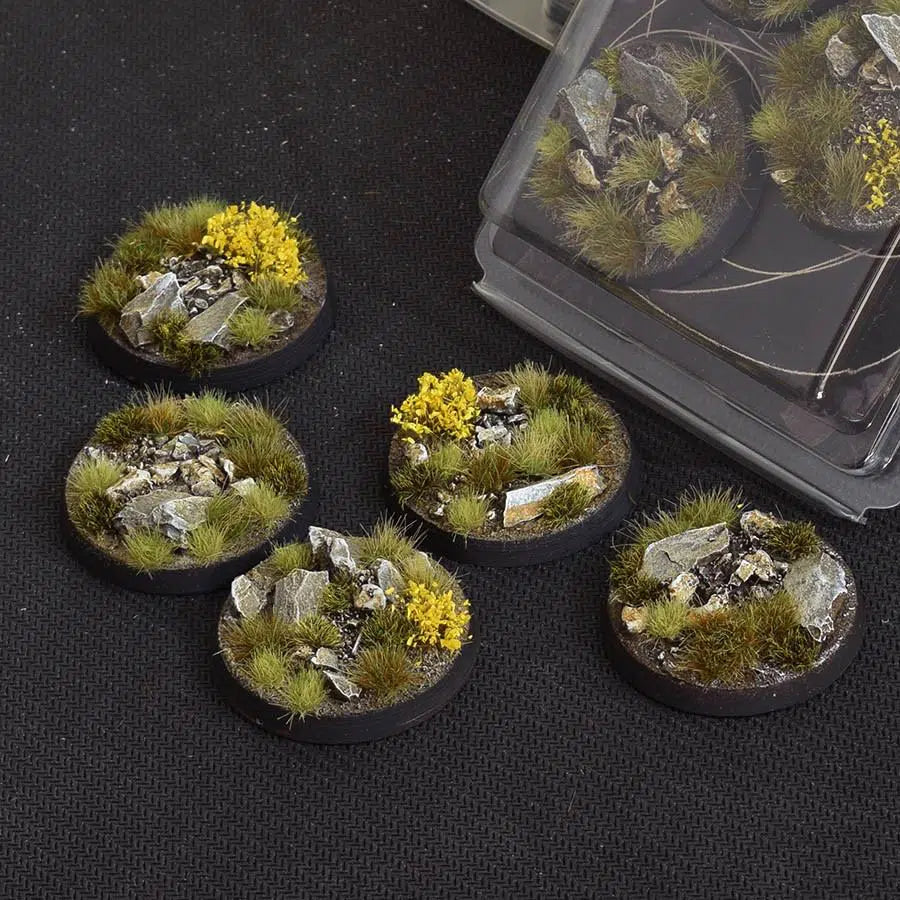 GamersGrass Battle Ready Bases: Highland - Round 40mm