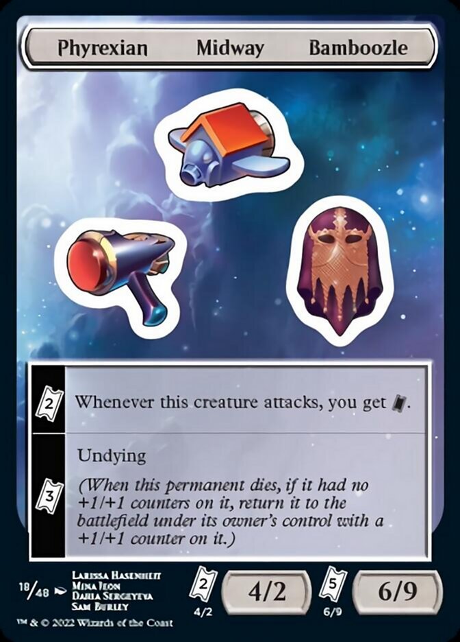 Phyrexian Midway Bamboozle [Unfinity Stickers] | Gauntlet Hobbies - Angola