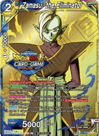 Zamasu, the Eliminator (Championship Pack 2021 Vault Set) (P-337) [Tournament Promotion Cards] | Gauntlet Hobbies - Angola