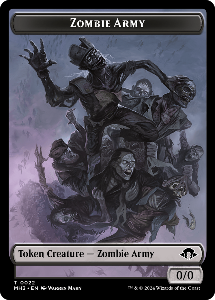 Zombie Army Token [Modern Horizons 3 Tokens] | Gauntlet Hobbies - Angola