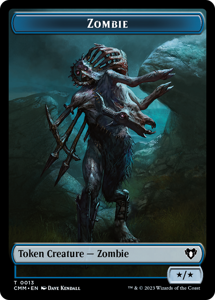 Zombie Token (13) [Commander Masters Tokens] | Gauntlet Hobbies - Angola