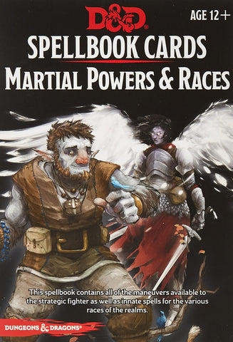 D&D Spellbook Cards: Martial Powers and Races