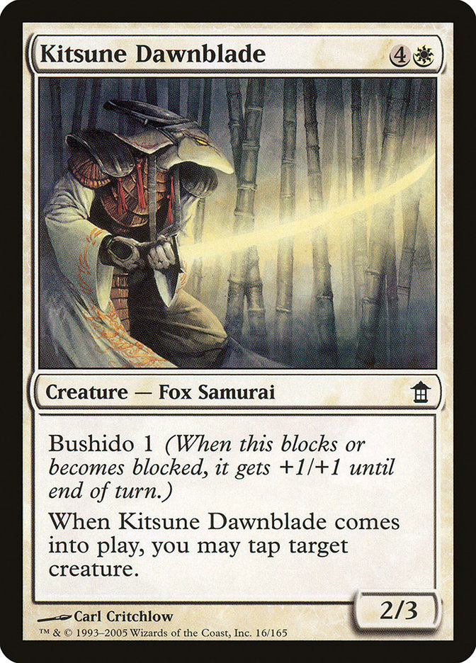 Kitsune Dawnblade [Saviors of Kamigawa] | Gauntlet Hobbies - Angola