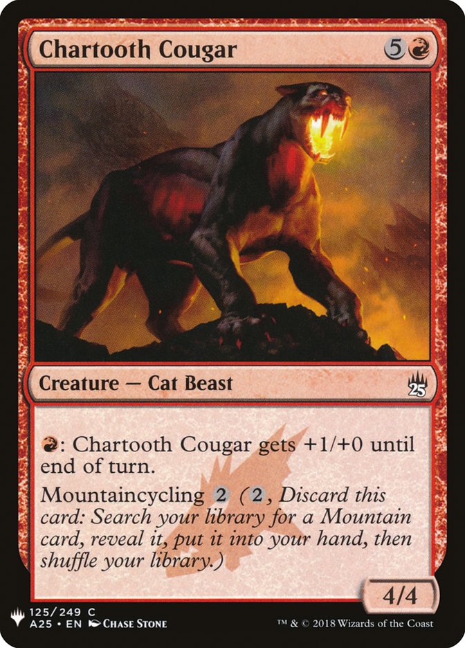Chartooth Cougar [Mystery Booster] | Gauntlet Hobbies - Angola