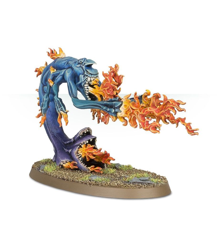 Warhammer AOS/40k: Herald of Tzeentch on Burning Chariot