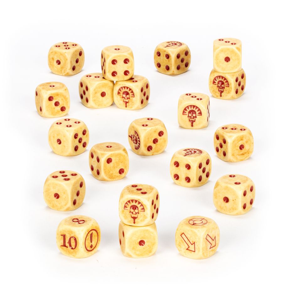 Warhammer The Old World: Tome Kings of Khemri Dice Set