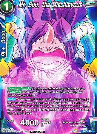 Mr. Buu, the Mischievous (Power Booster) (P-151) [Promotion Cards] | Gauntlet Hobbies - Angola