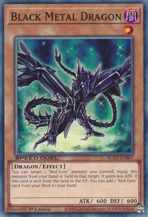 Black Metal Dragon [SGX3-ENB07] Common | Gauntlet Hobbies - Angola