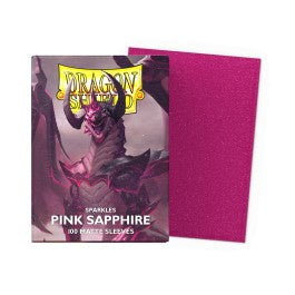Dragon Shield Sleeves: Standard Matte Sparkles - Pink Sapphire 100CT